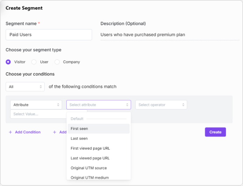 Segmentation in Usermaven