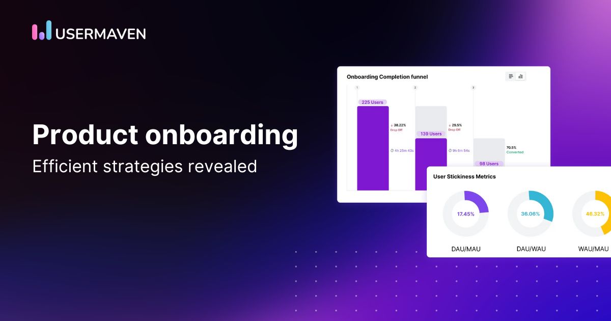 Track product onboarding with Usermaven analytics tool