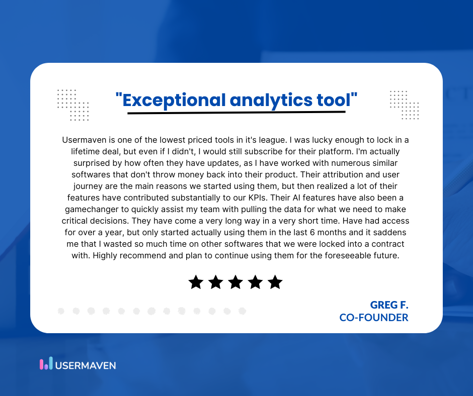 Usermaven - Exceptional analytics tool