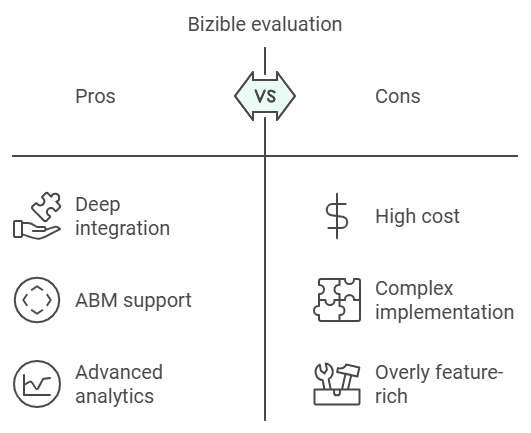 Bizible's pros and cons