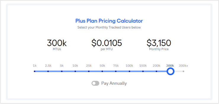 Amplitude pricing plan