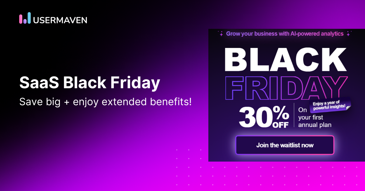 Usermaven Black Friday Deal