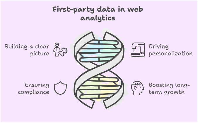 Role of first-party data in web analytics