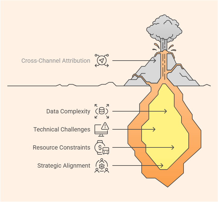 Challenges of cross-channel marketing attribution