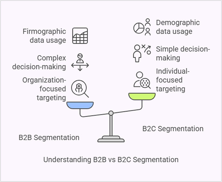 Differnece between B2B and B2C customer segmentation