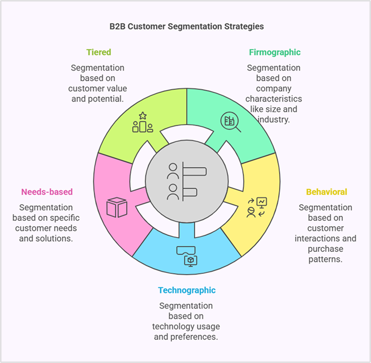 Types of B2B customer segmentation