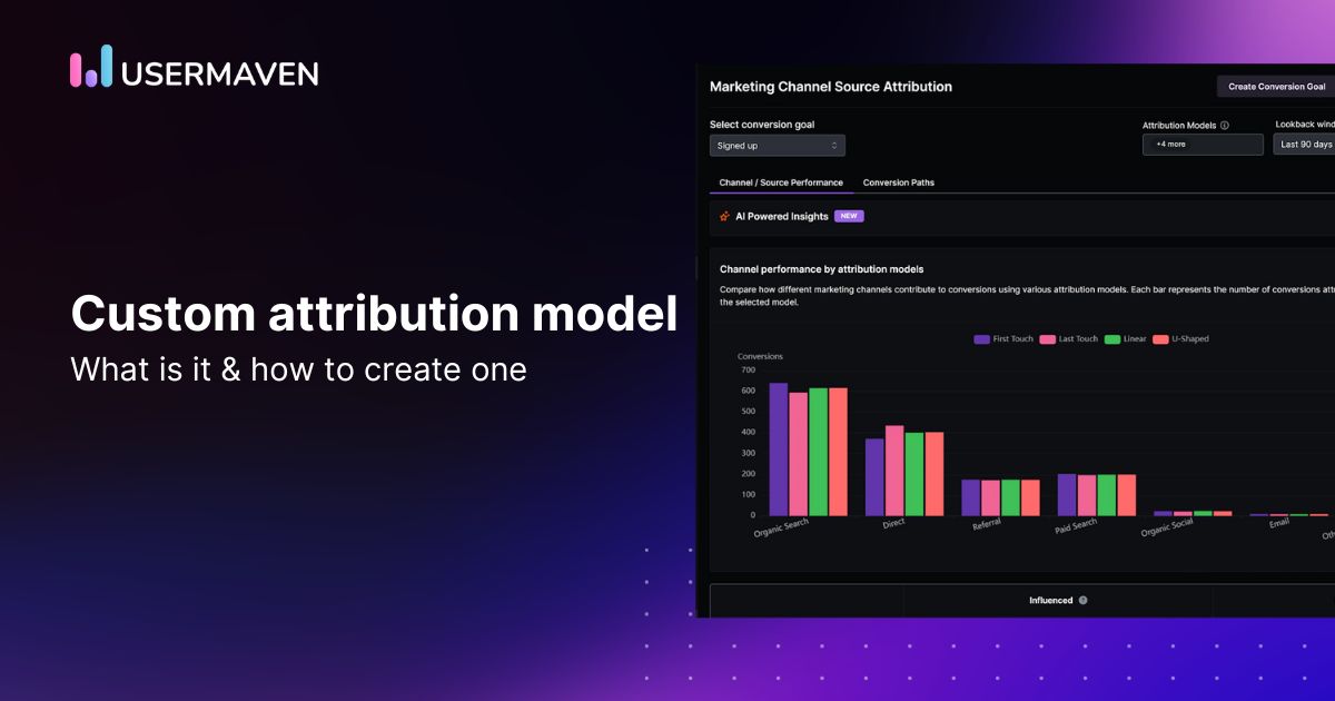 How to create a custom attribution model