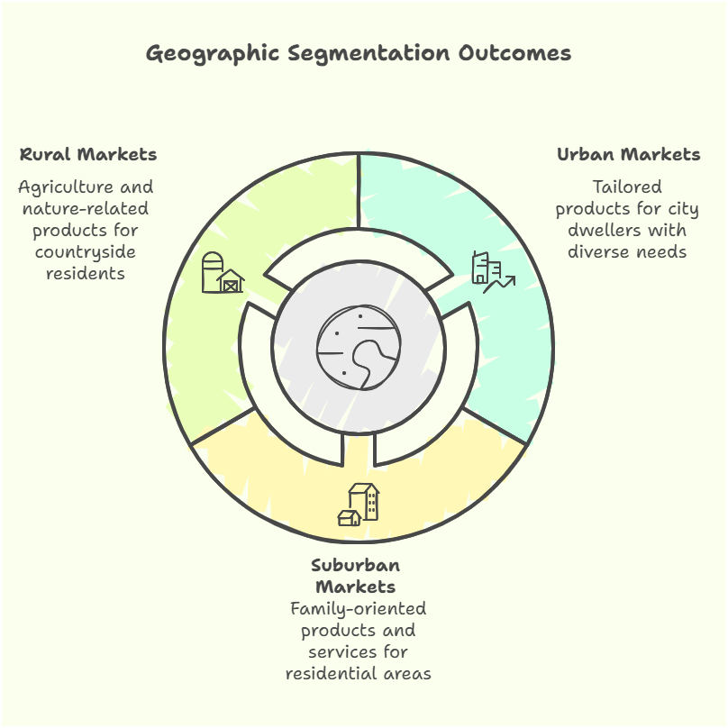 Outcomes of geographic segmentation
