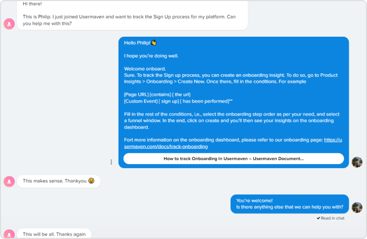 churn analysis in Usermaven