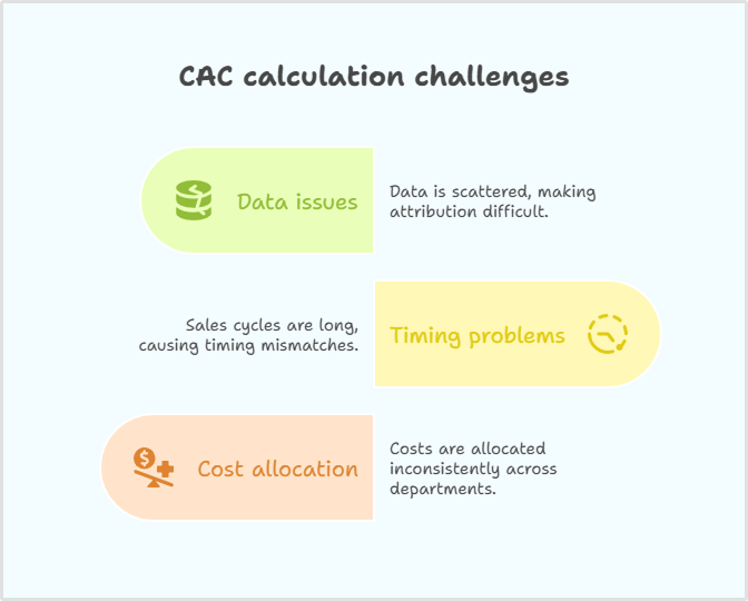 challenges in calculating CAC