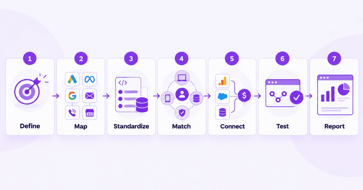 Seven steps to implement omnichannel analytics