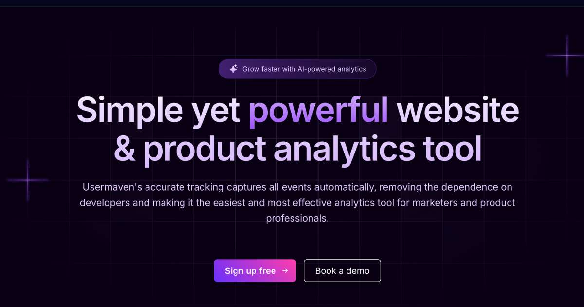 Usermaven the no 1 ecommerce tracking tool