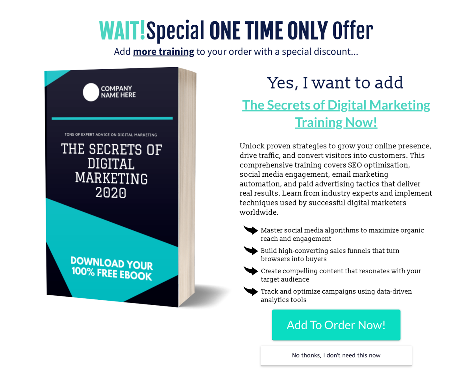 Skipping order bumps & upsells