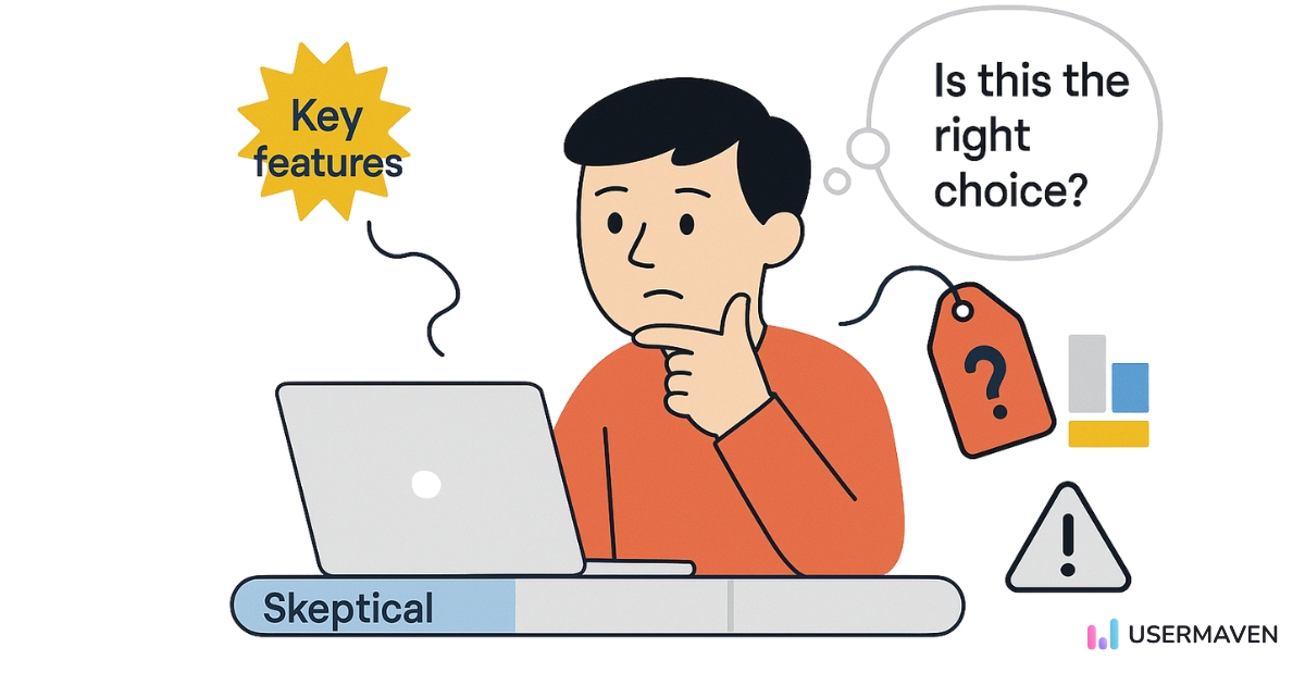 Consideration stage of user journey - Usermaven