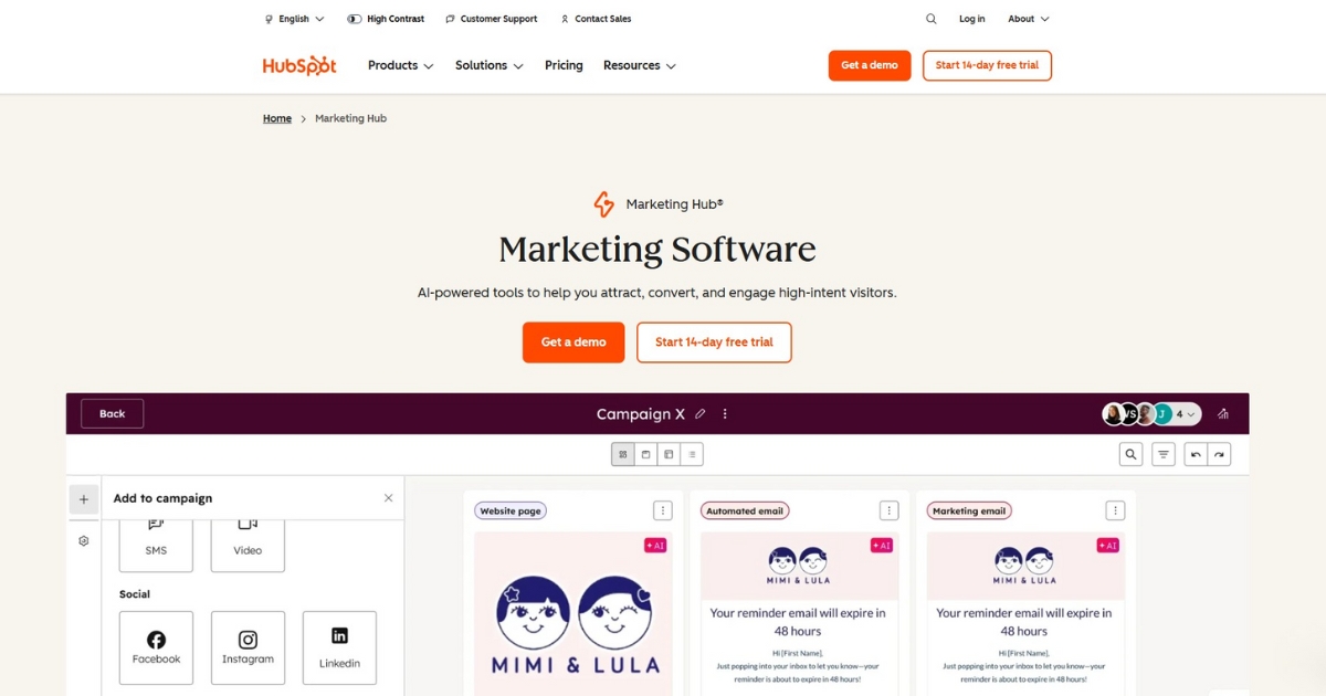 HubSpot Marketing Hub