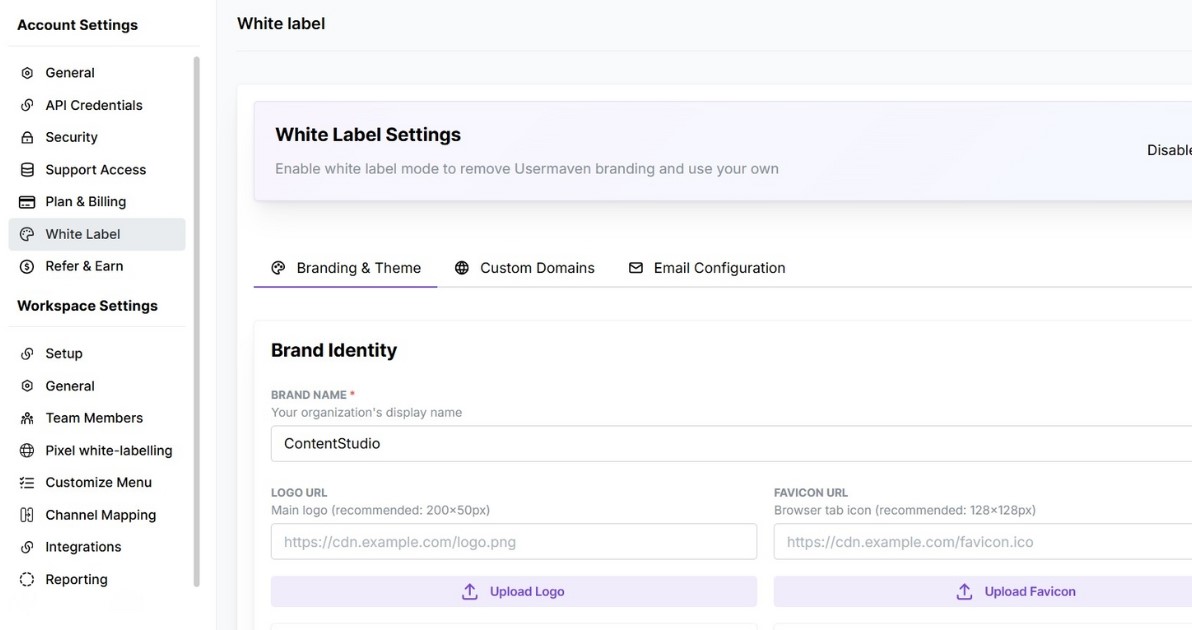 White label analytics - Usermaven