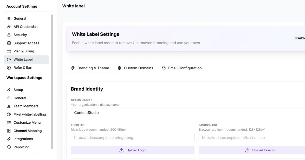White label analytics - Usermaven
