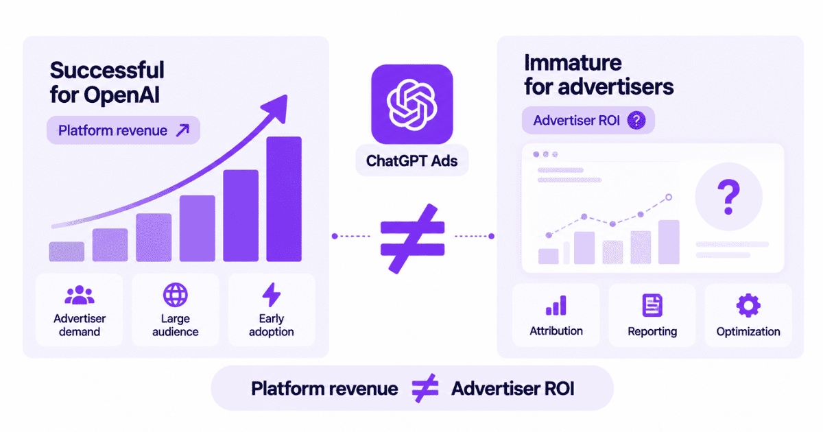 OpenAI revenue vs. advertiser ROI
