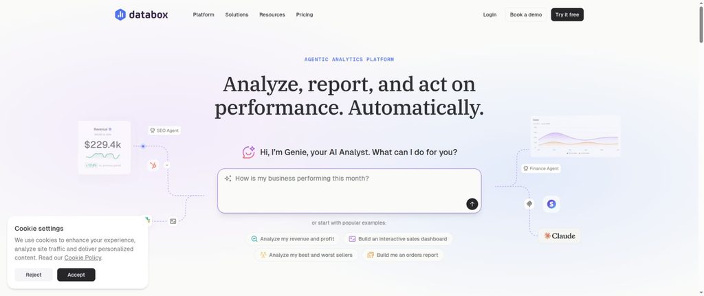 Databox homepage