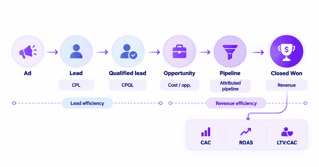 Ad-to-revenue attribution journey